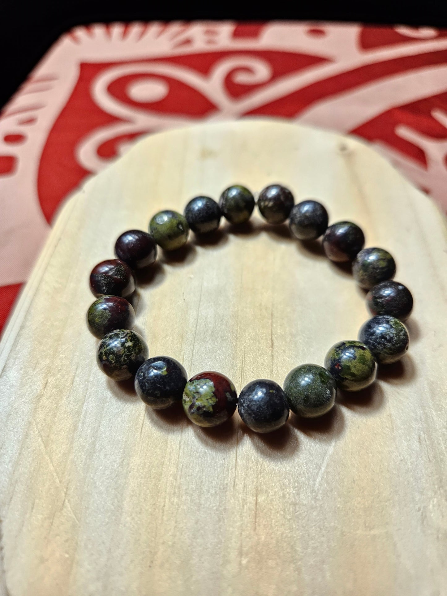 Dragon's Blood Crystal Beaded Bracelet