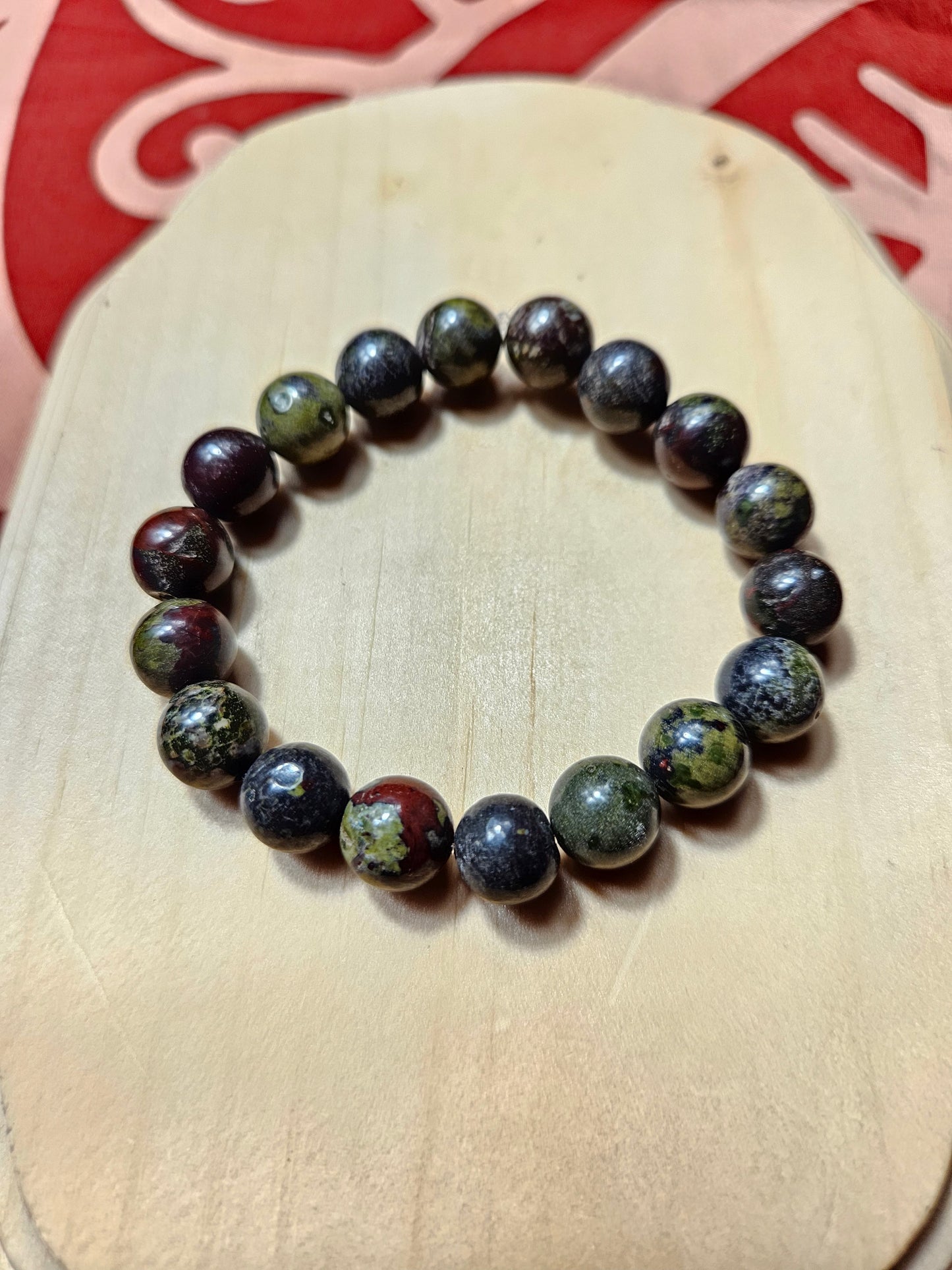Dragon's Blood Crystal Beaded Bracelet