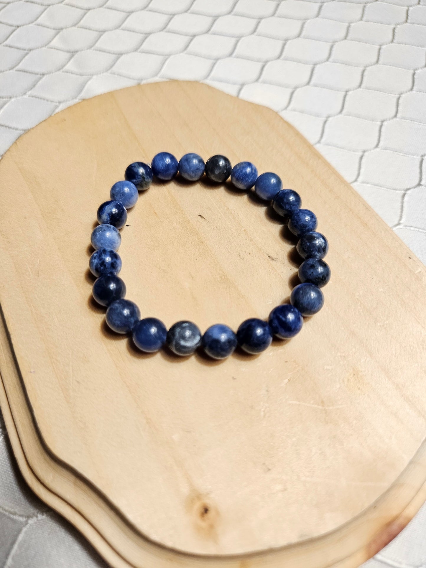 Sodalite Crystal Beaded Bracelet