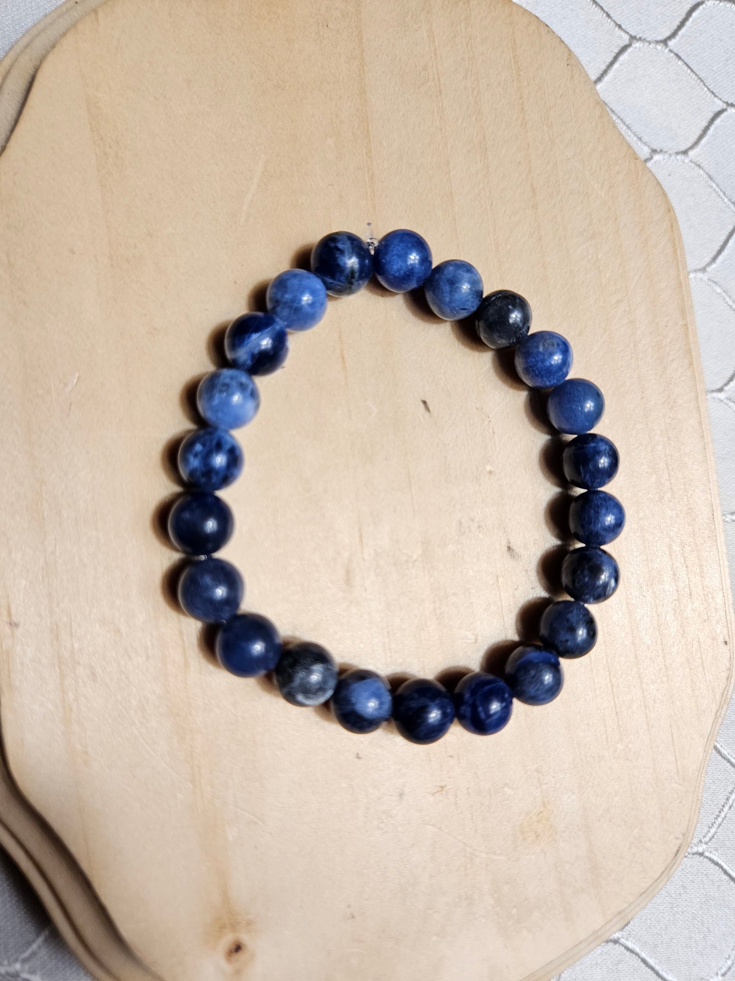 Sodalite Crystal Beaded Bracelet