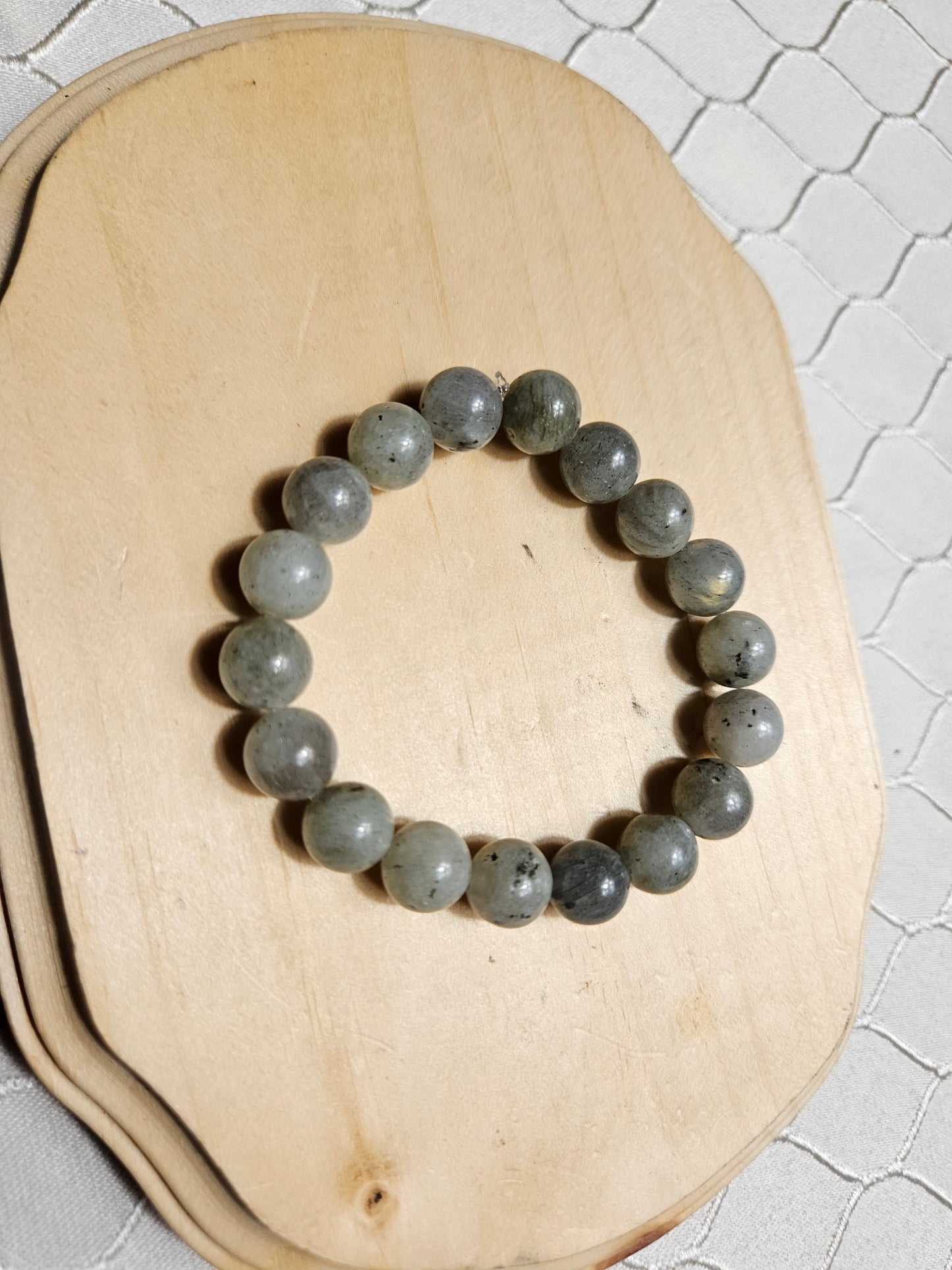 Labradorite Crystal Beaded Bracelet