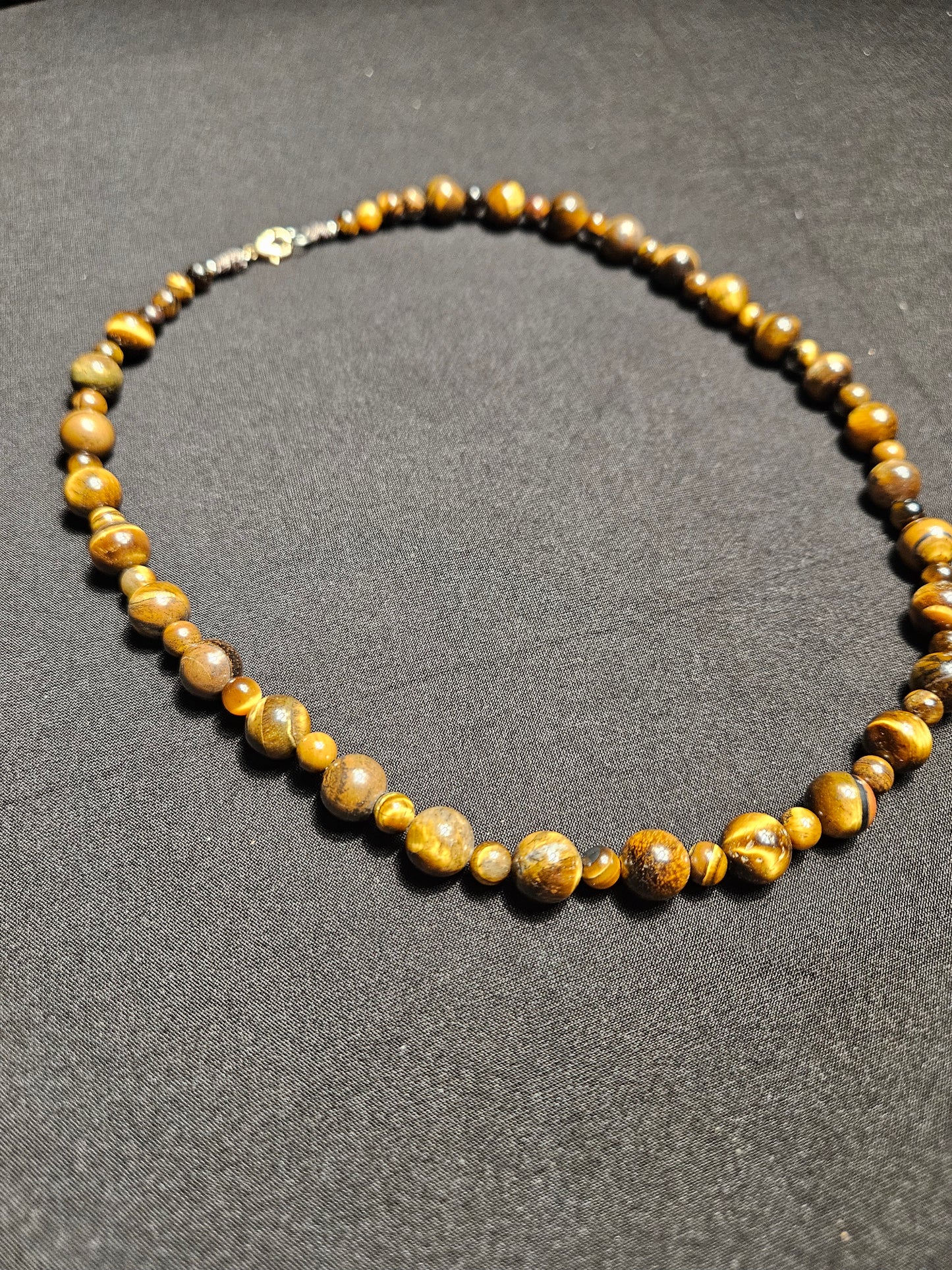 Tiger's Eye Crystal Beaded Necklace
