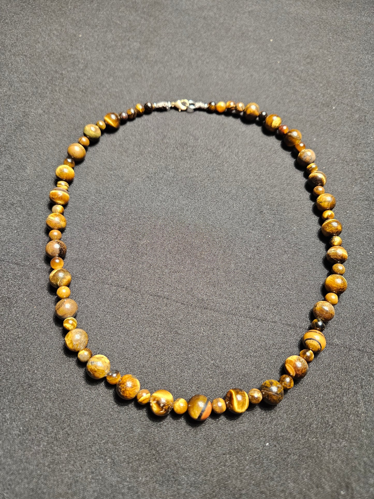 Tiger's Eye Crystal Beaded Necklace
