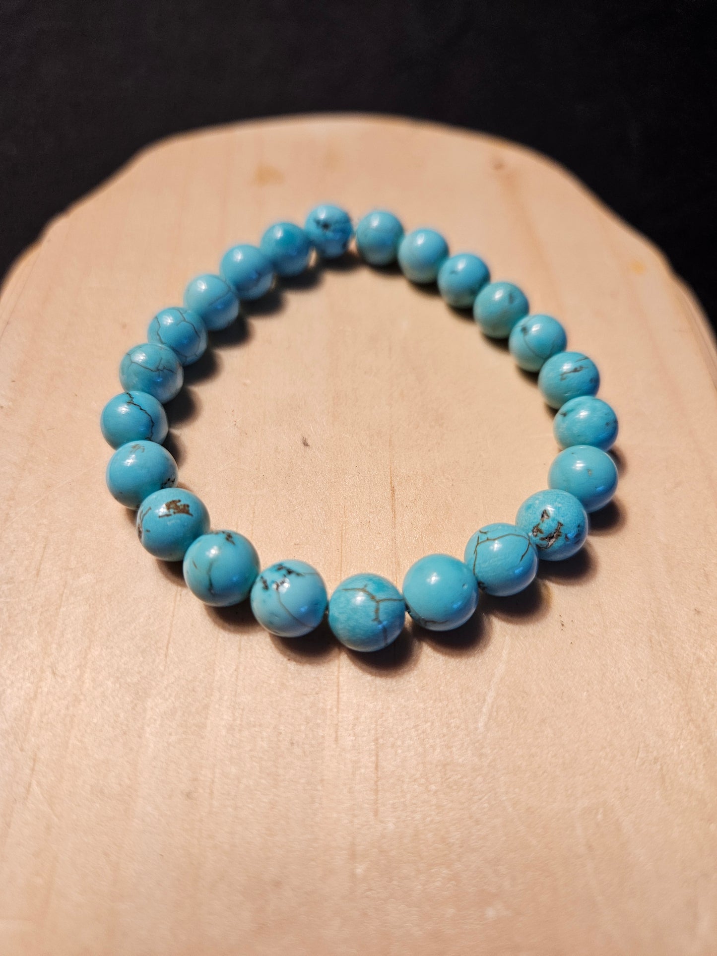 Turquoise Crystal Beaded Bracelet