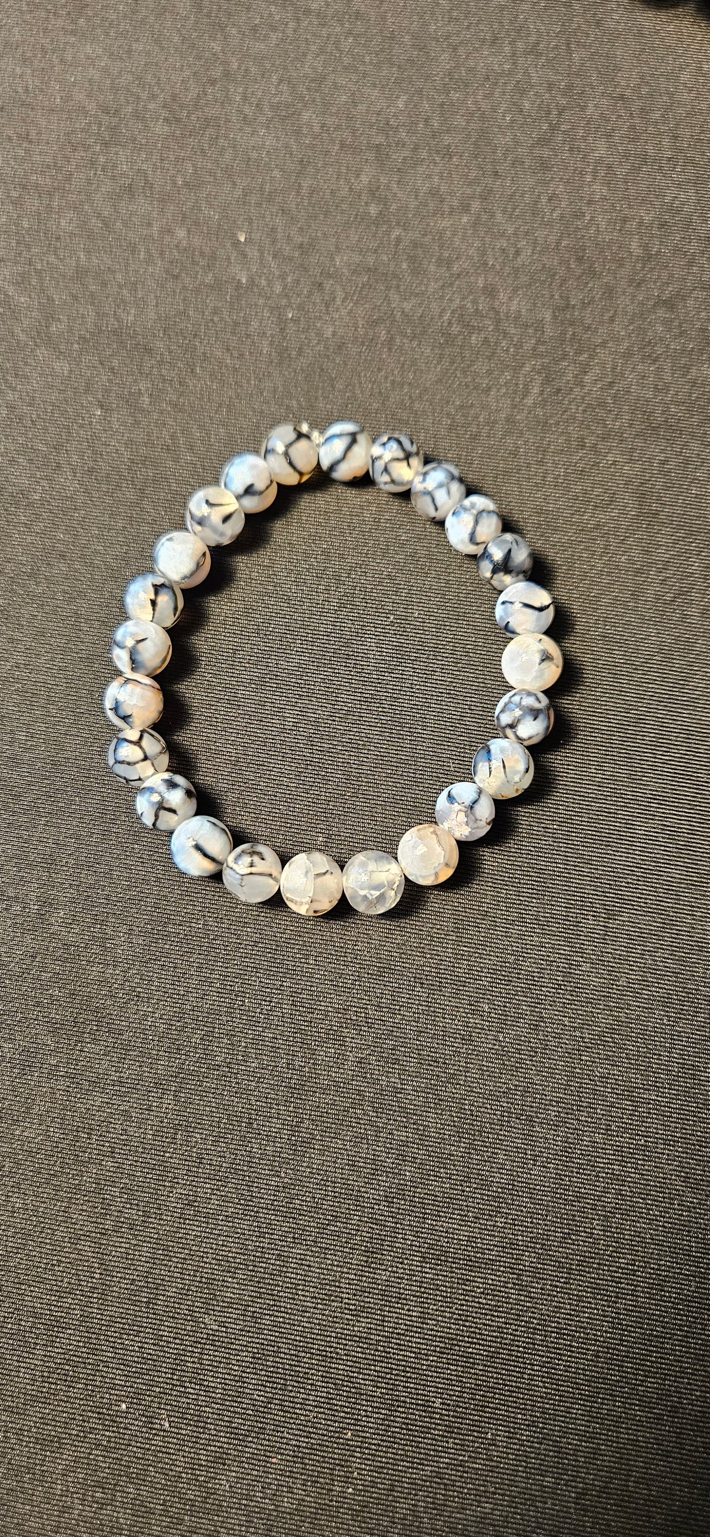 Black&White Fire Agate