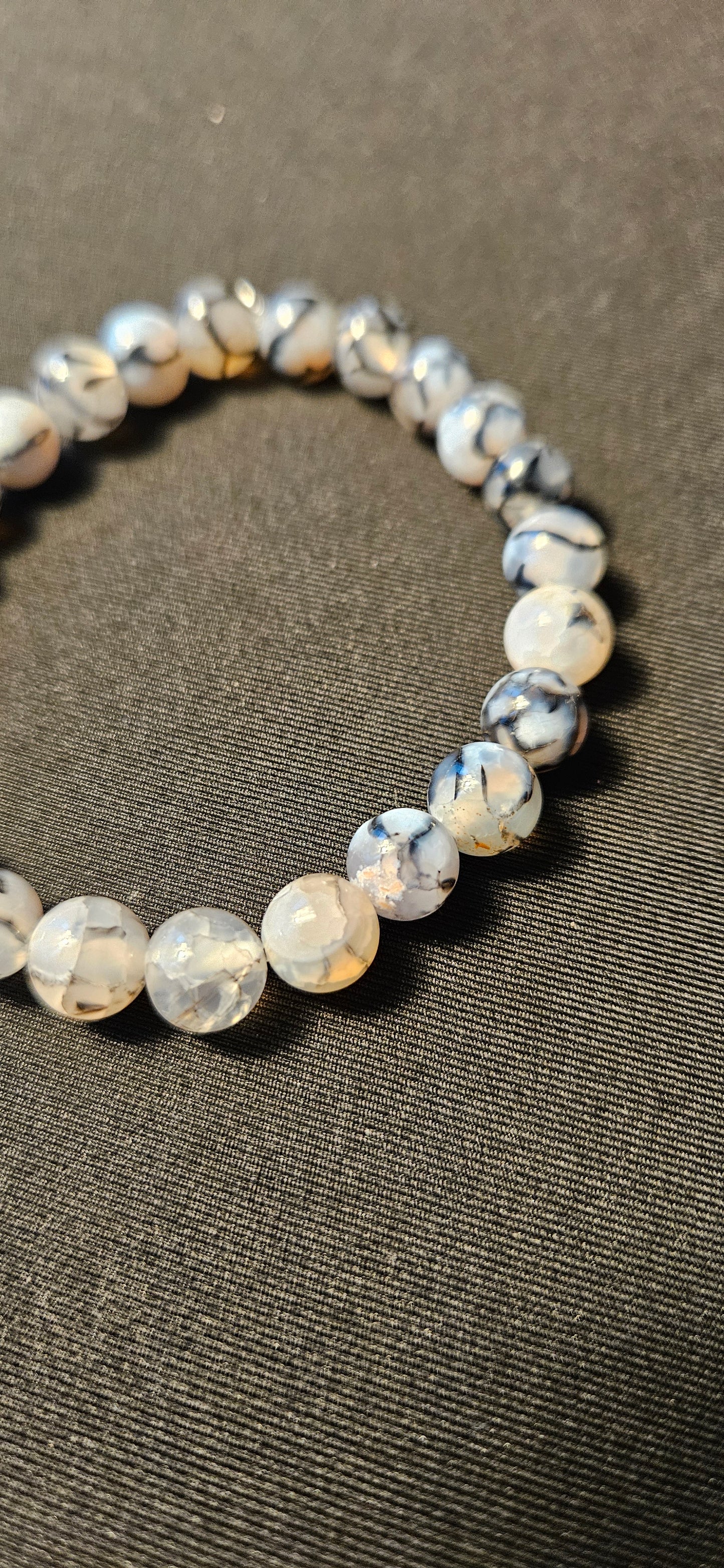Black&White Fire Agate