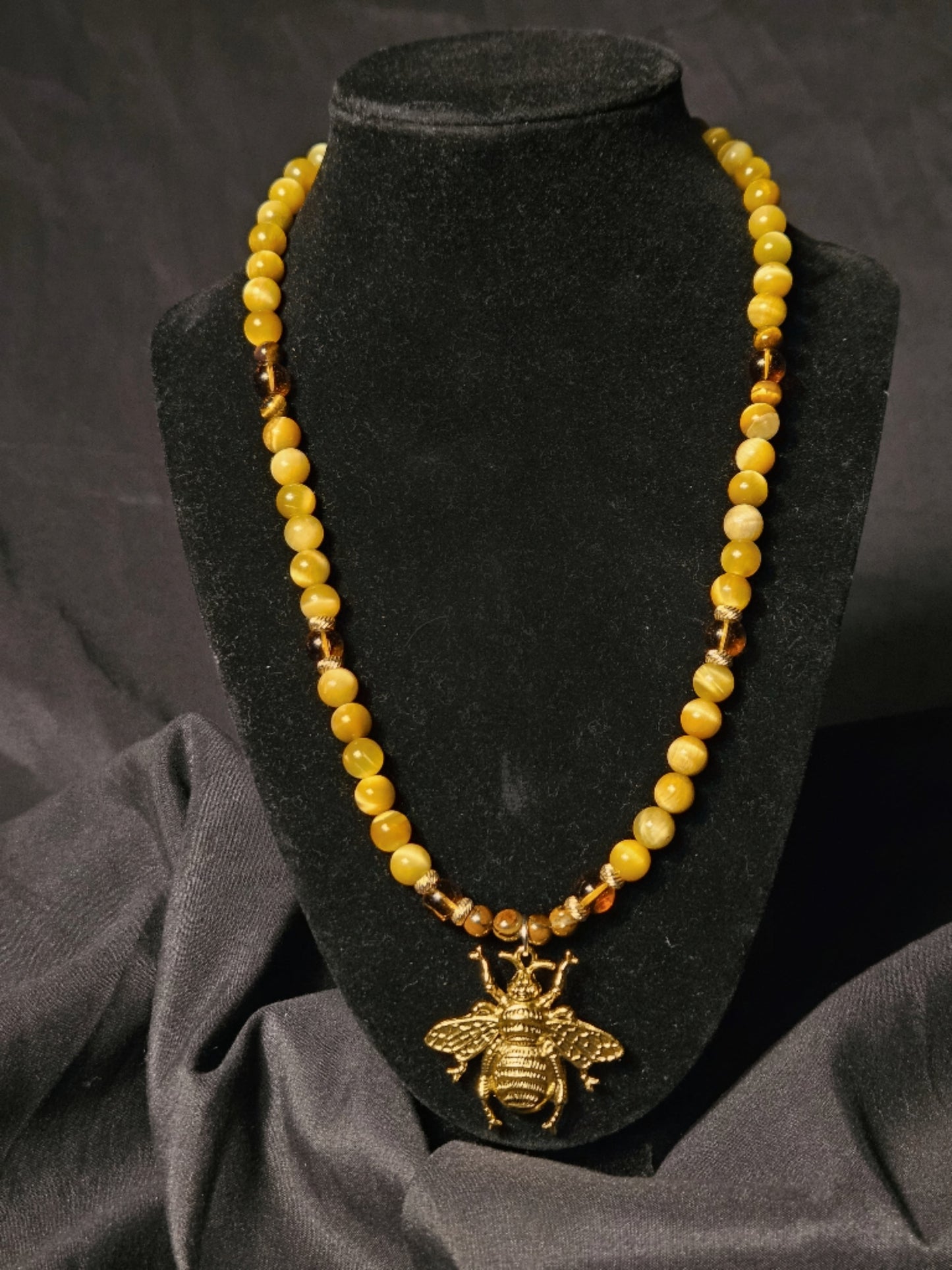 Honees' Golden Tiger's Eye Necklace