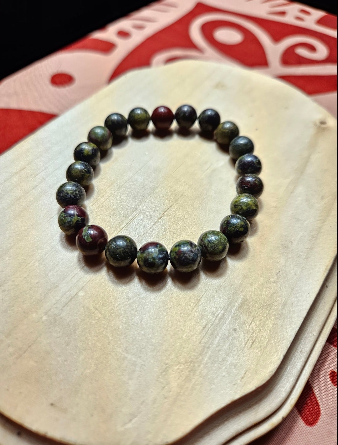 Dragon's Blood Crystal Beaded Bracelet