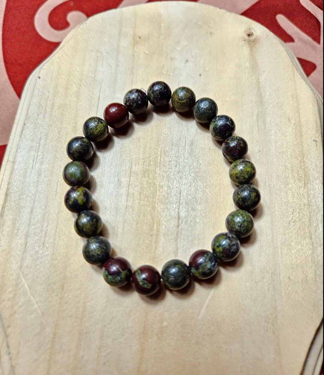 Dragon's Blood Crystal Beaded Bracelet