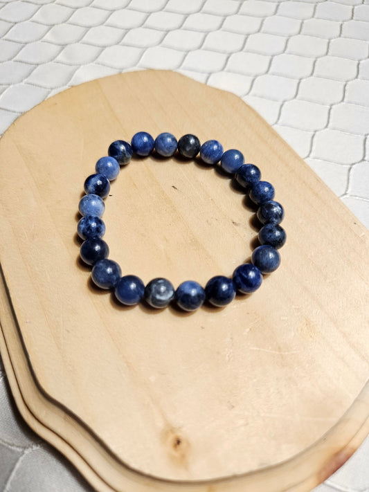 Sodalite Crystal Beaded Bracelet