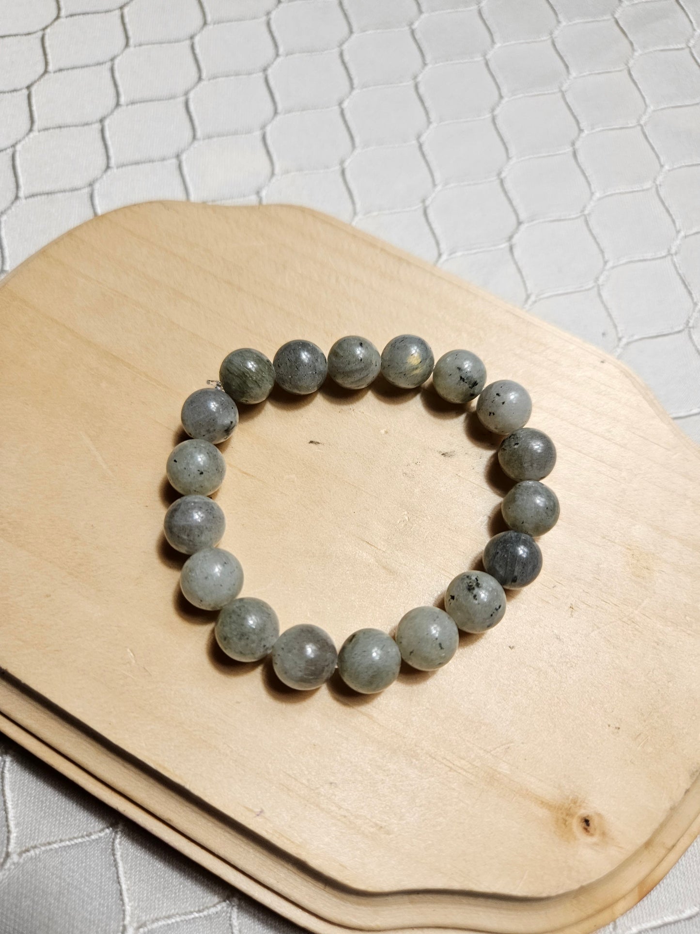 Labradorite Crystal Beaded Bracelet