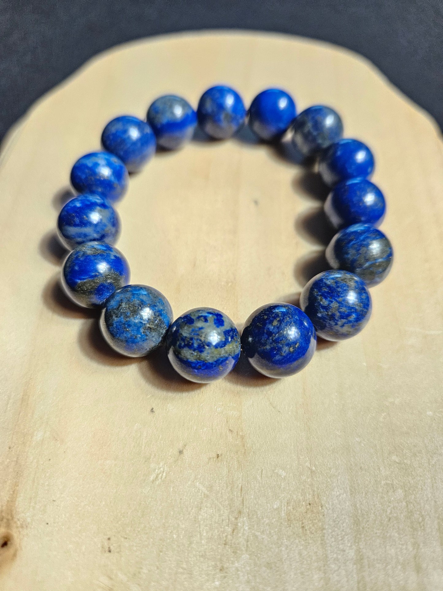 Lapis Lazuli Crystal Beaded Bracelet