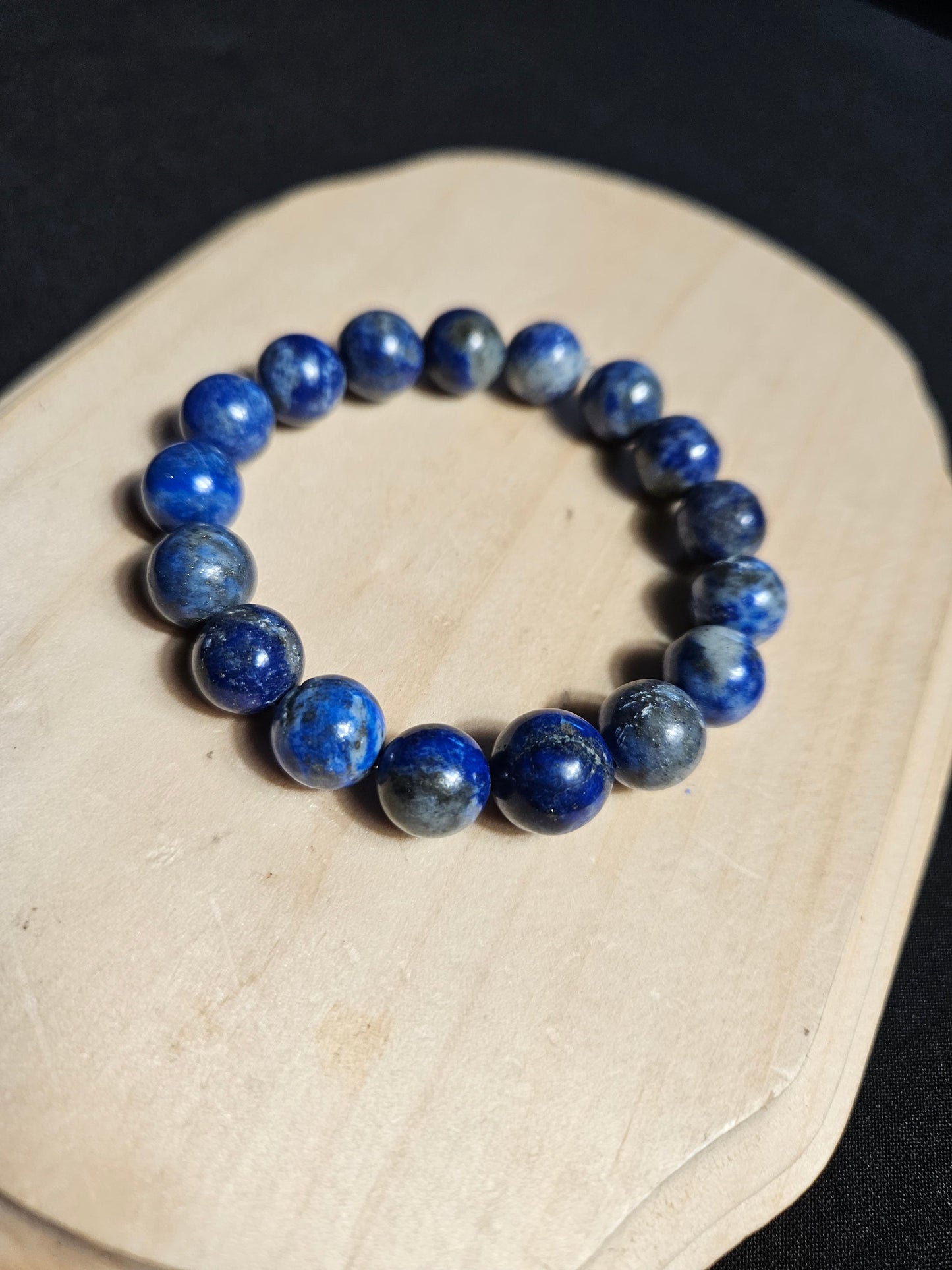 Lapis Lazuli Crystal Beaded Bracelet