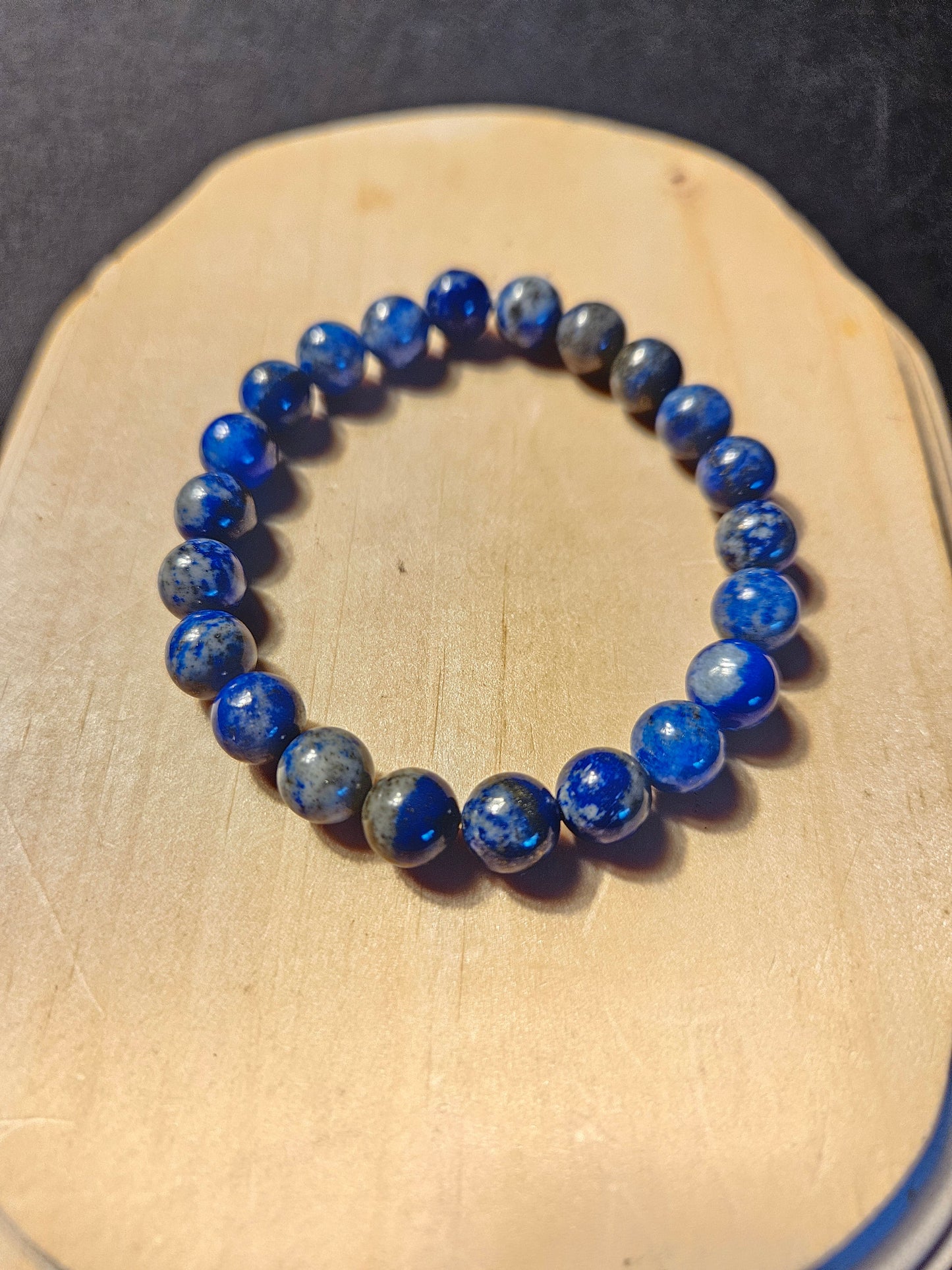 Lapis Lazuli Crystal Beaded Bracelet
