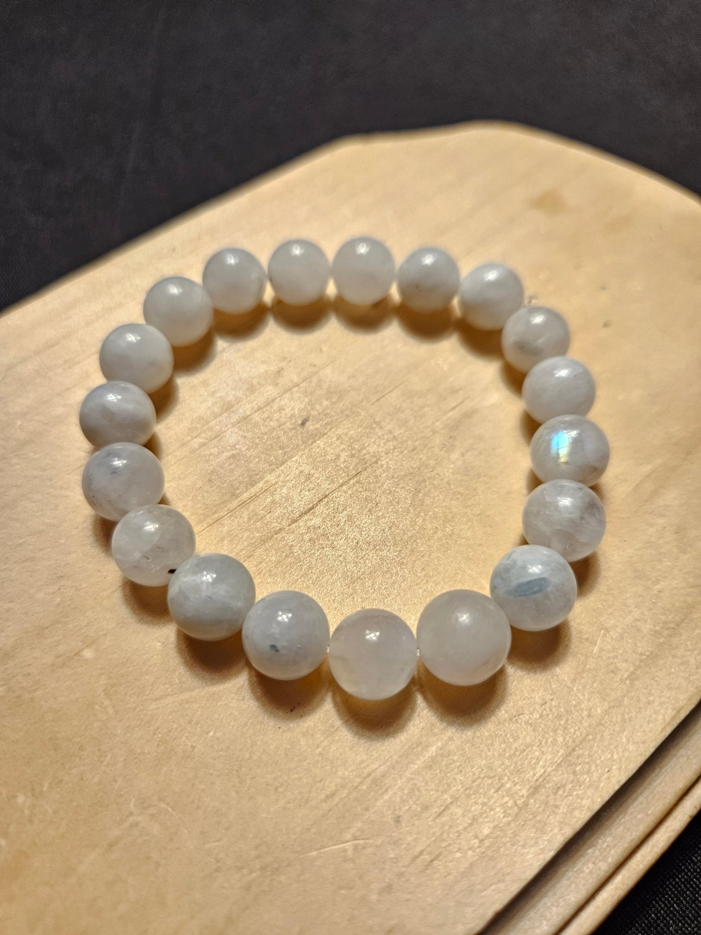 Moonstone Crystal Beaded Bracelet