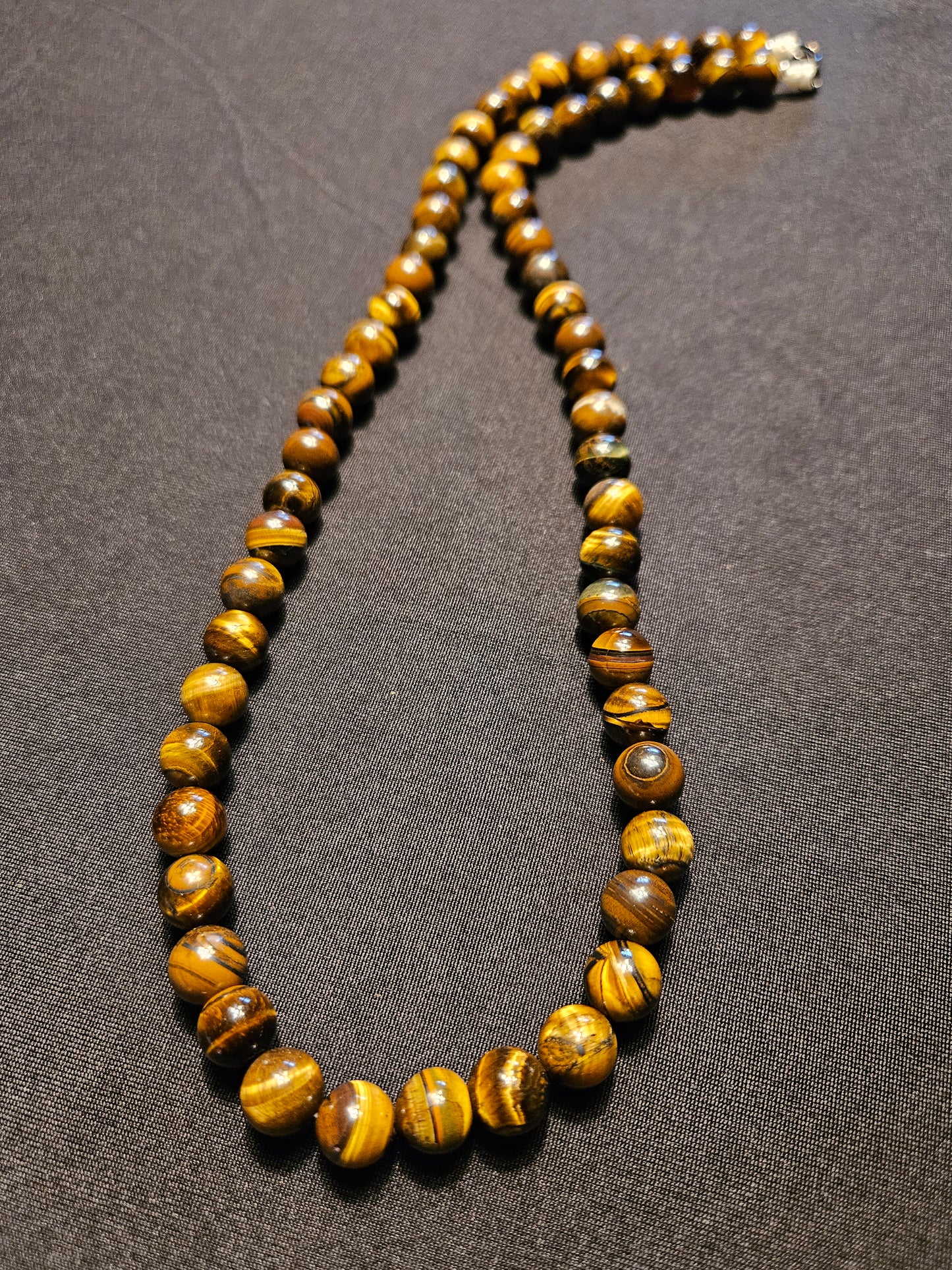 Tiger's Eye Crystal Beaded Necklace