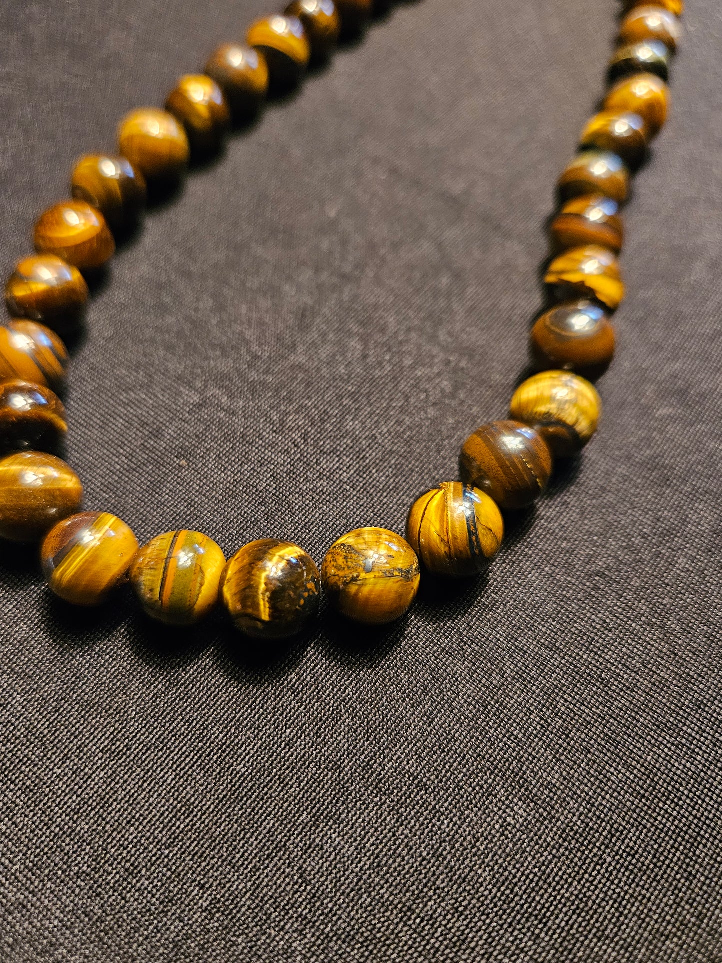 Tiger's Eye Crystal Beaded Necklace