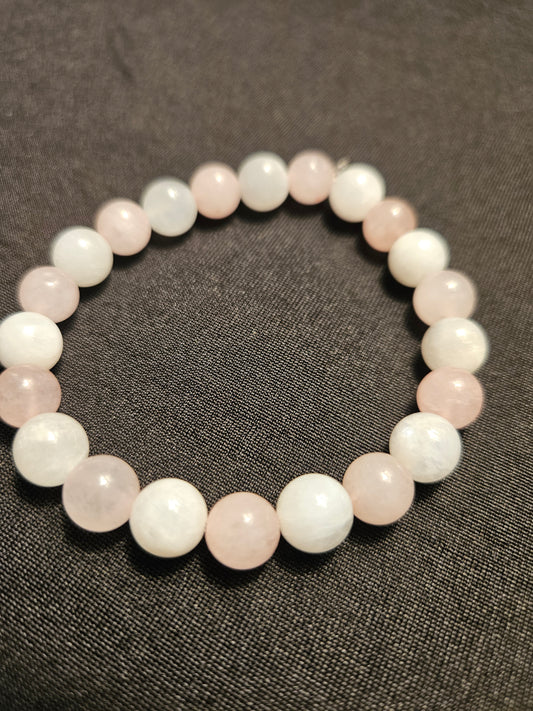 Rose Quartz & Moonstone Bracelet