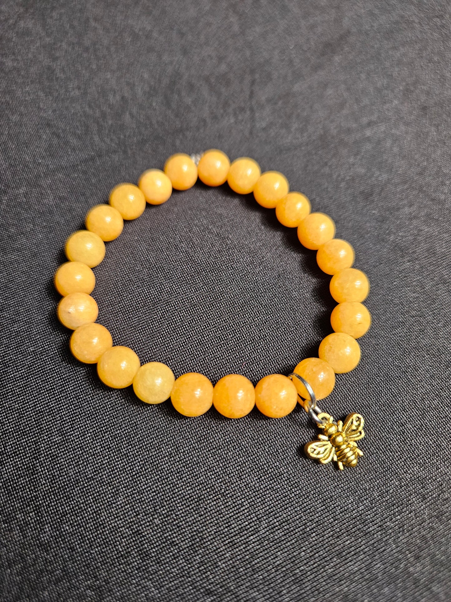 Yellow Topaz Honey Bee Bracelet