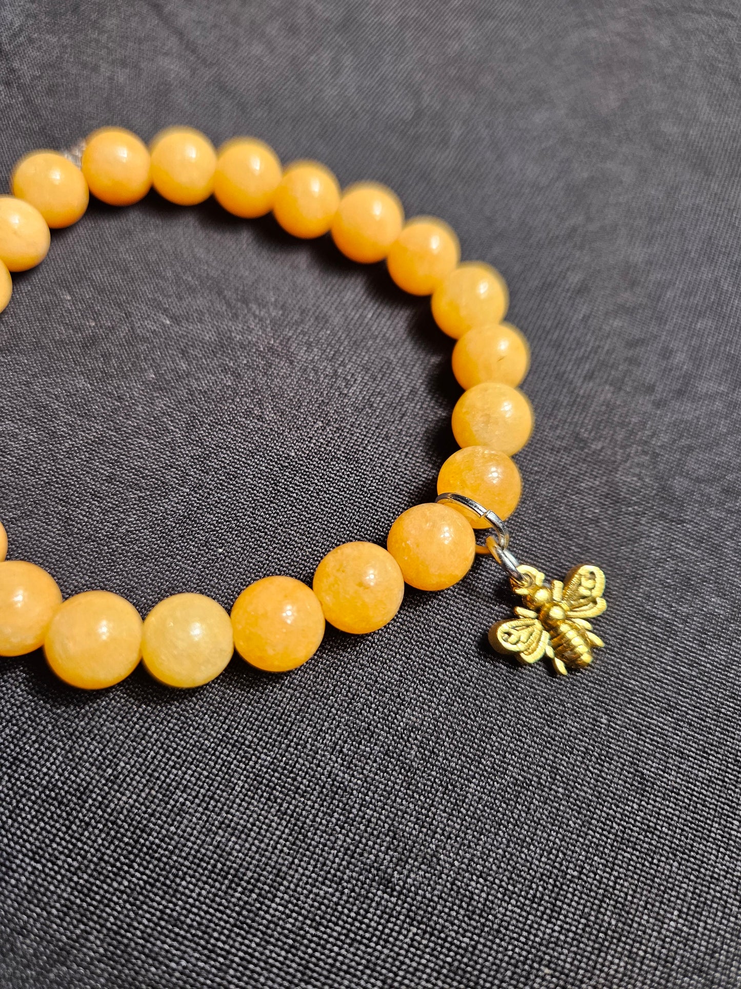 Yellow Topaz Honey Bee Bracelet