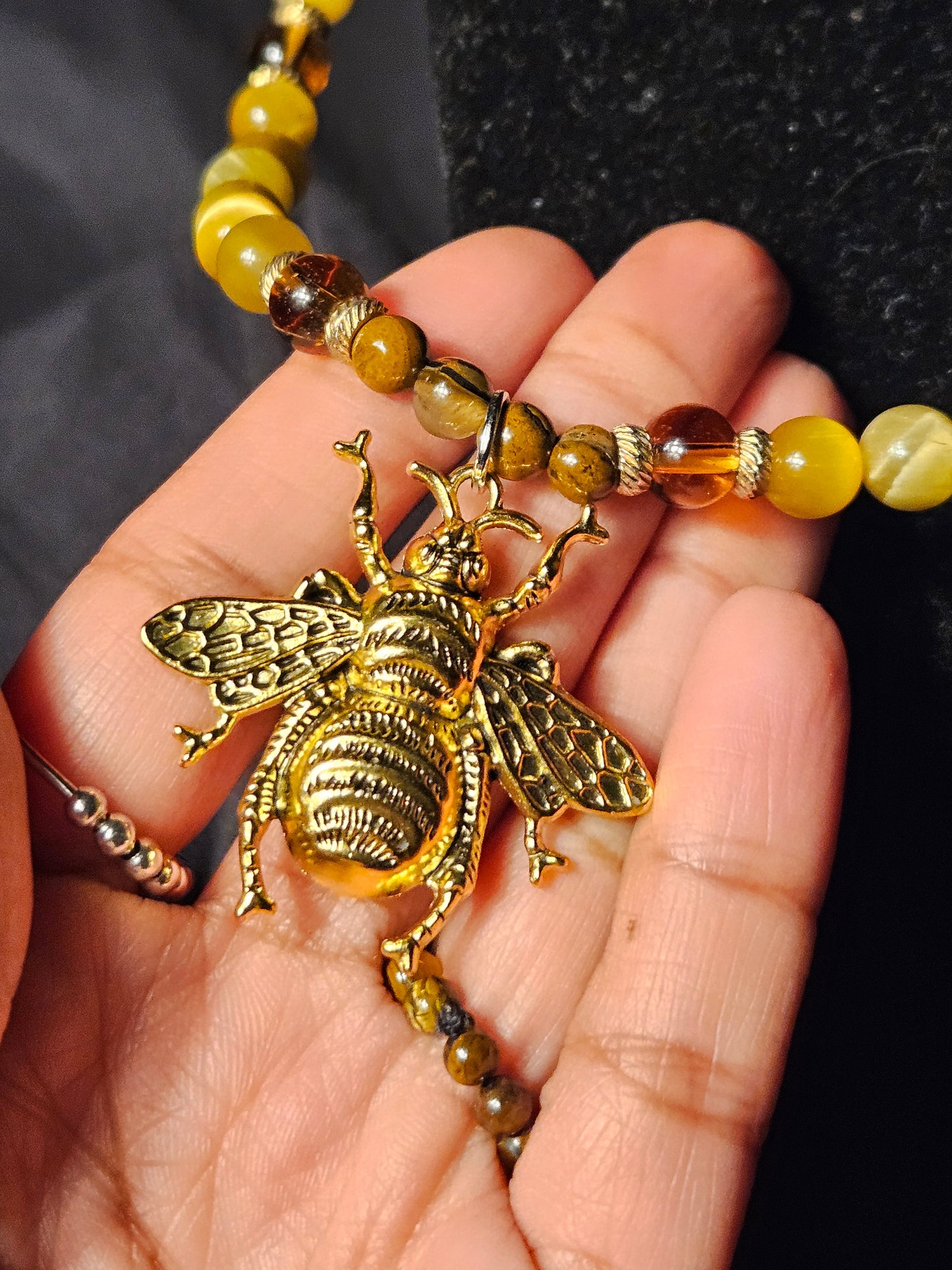 Honees' Golden Tiger's Eye Necklace