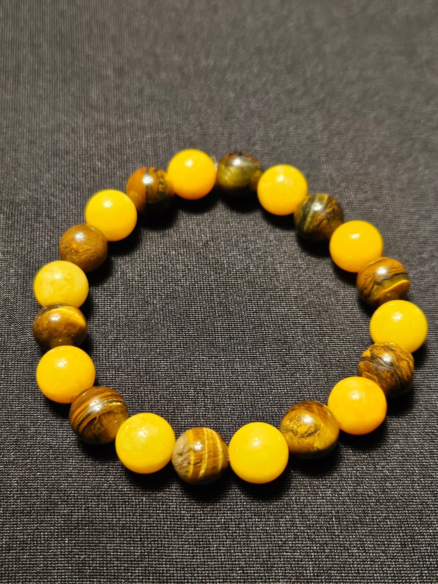 Tiger's eye and Honey Jade
