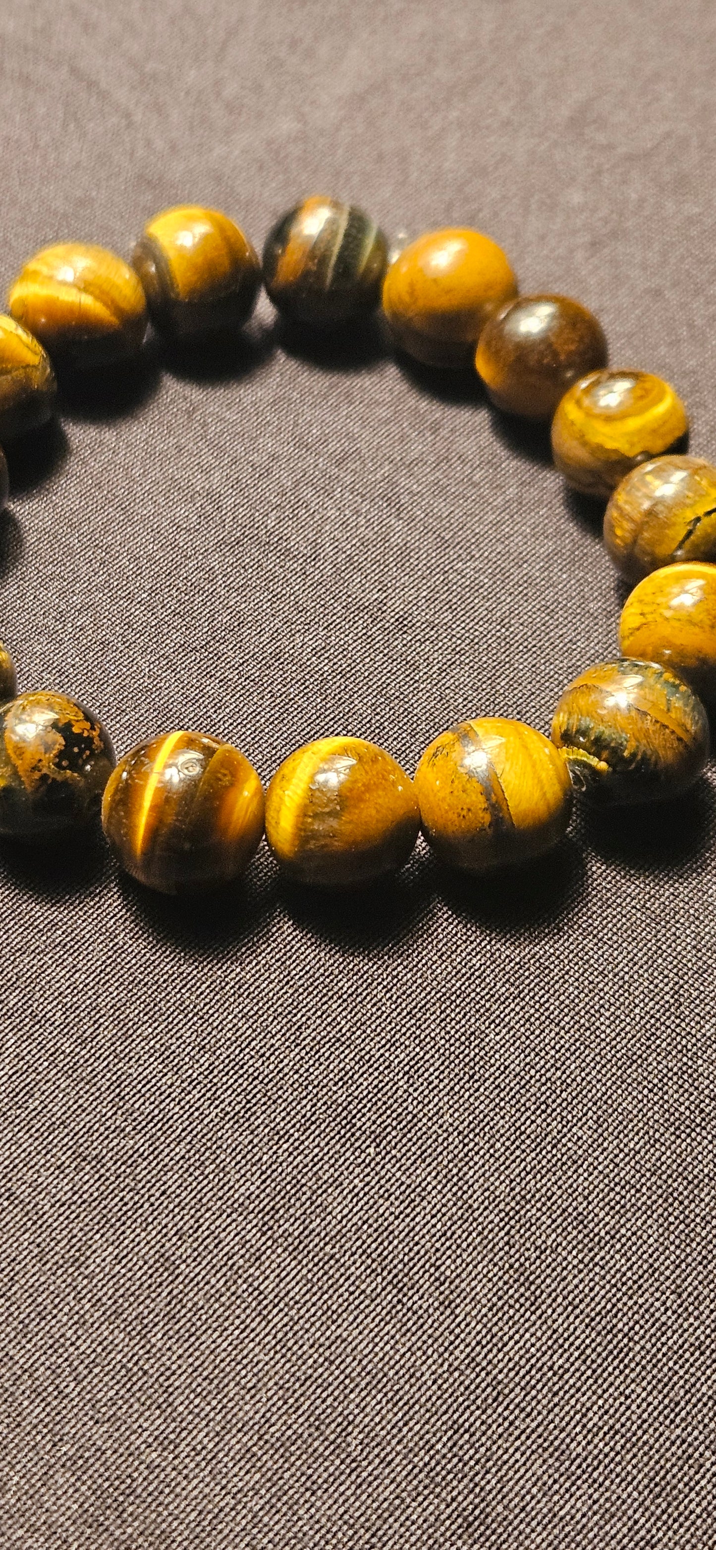 Tiger's Eye Crystal Beaded Bracelet