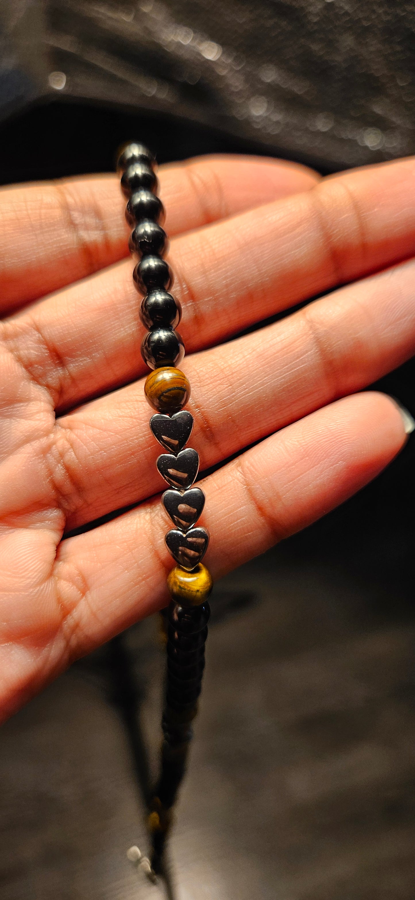 Tiger's Eye & Hematite Sunflowr Headwrap Jewelry