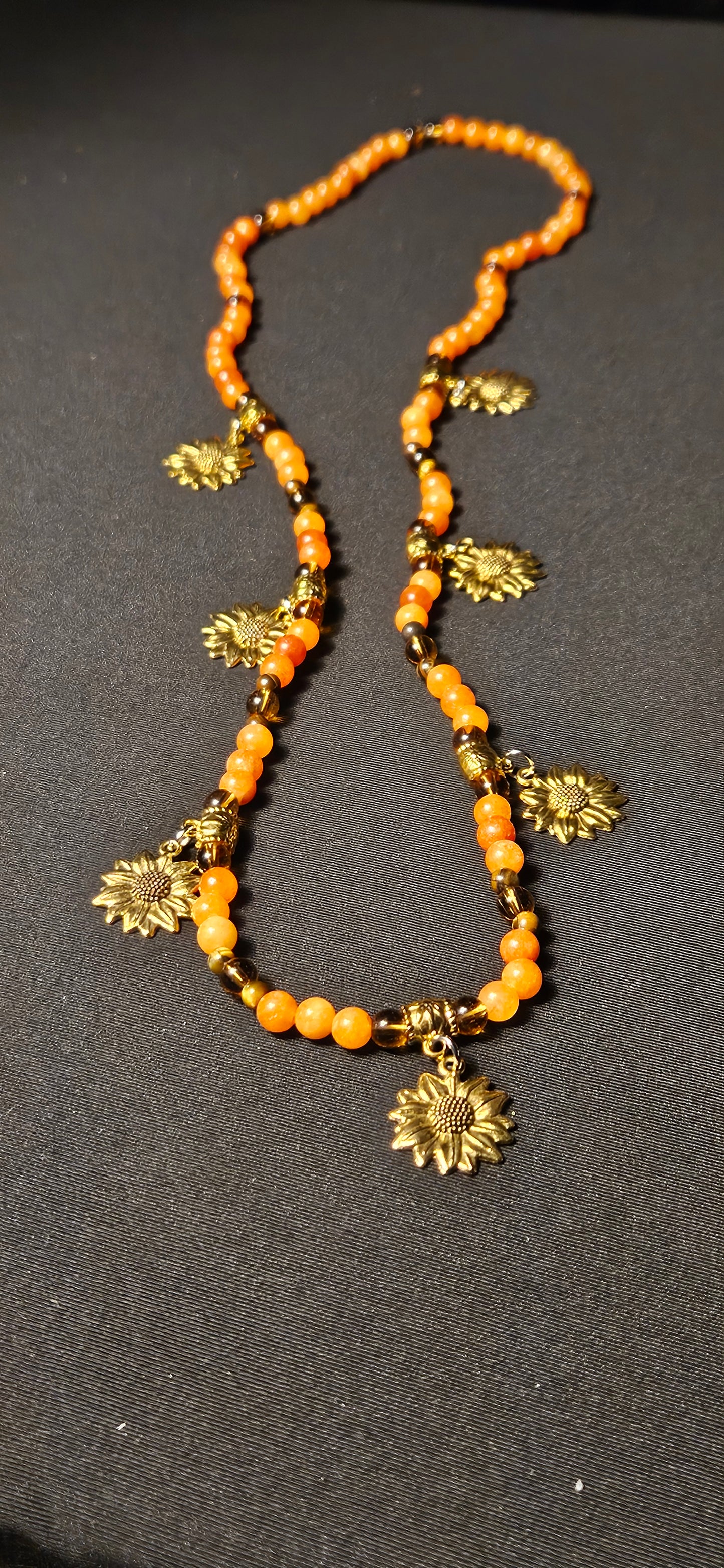 Miss Amber Sunflower HeadWrap/scarf Jewelry