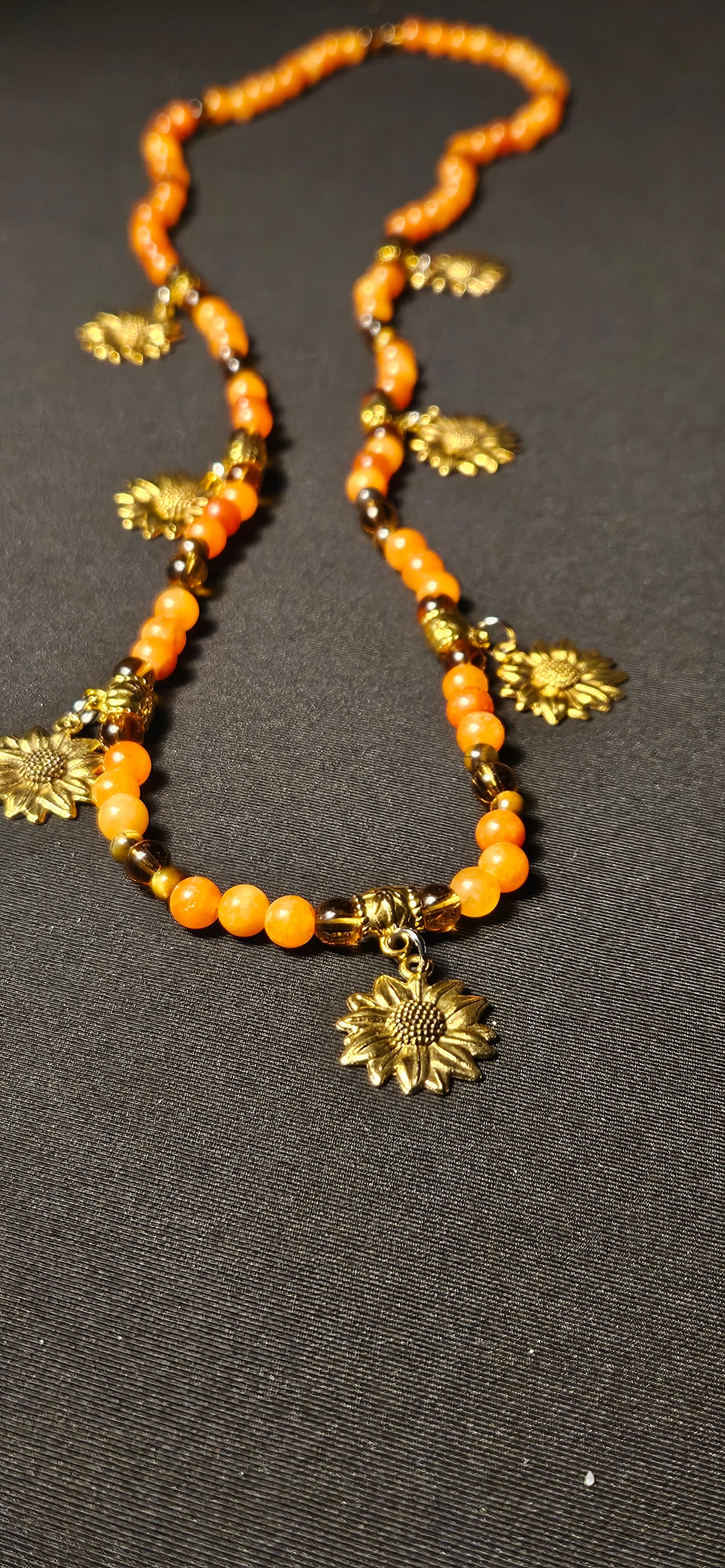 Miss Amber Sunflower HeadWrap/scarf Jewelry