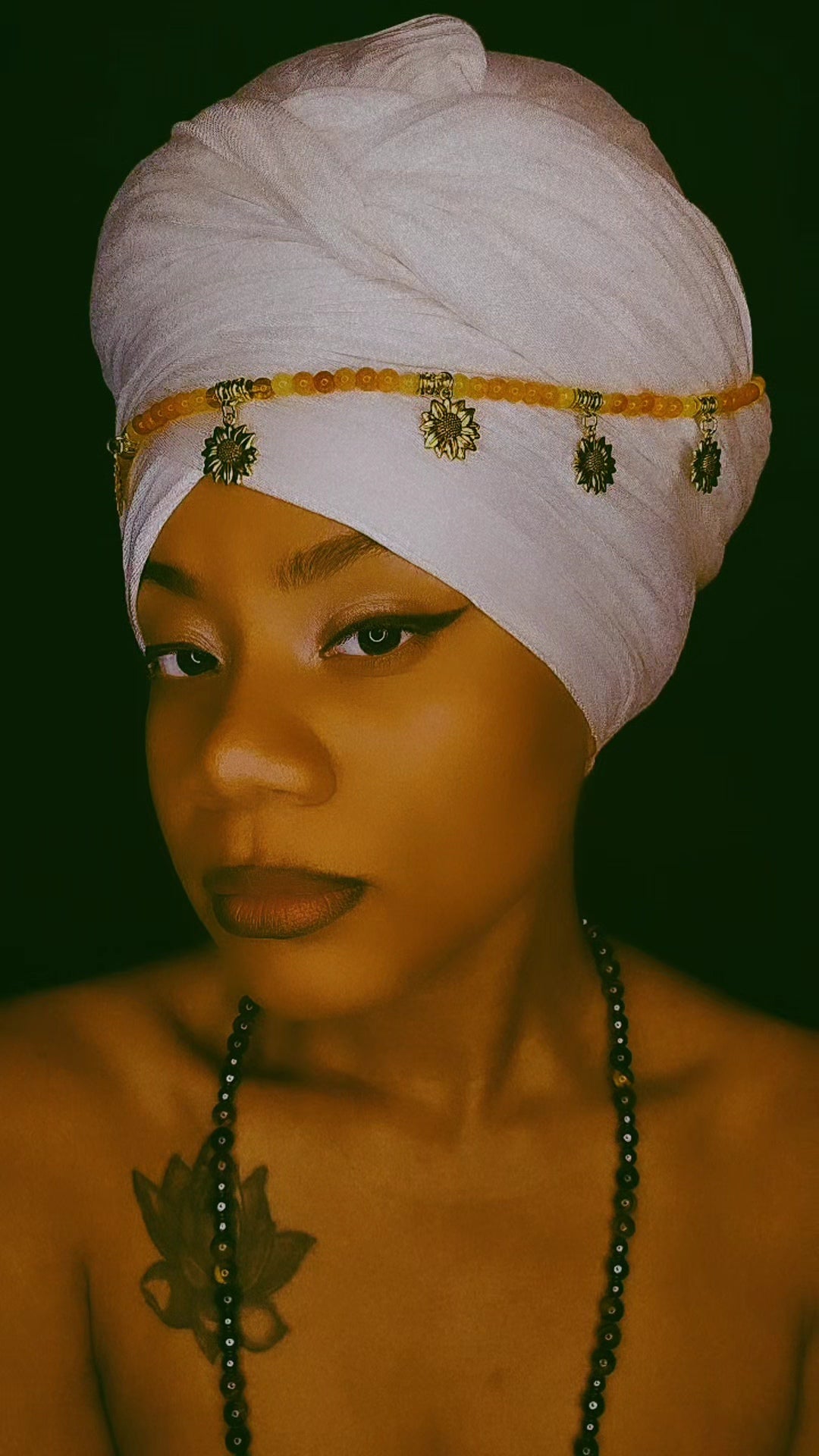 Miss Sunflower OG HeadWrap/Scarf Jewelry