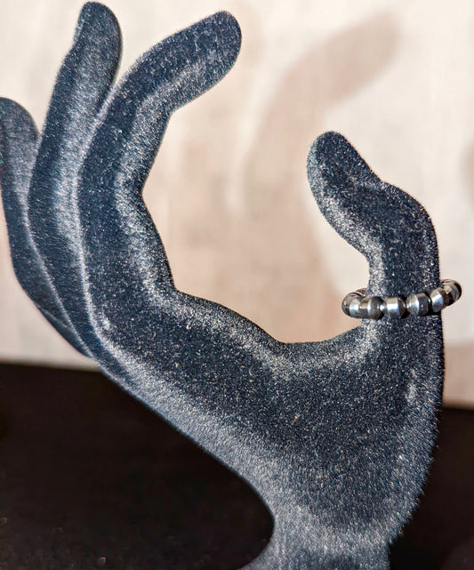 Simply Hematite Ring
